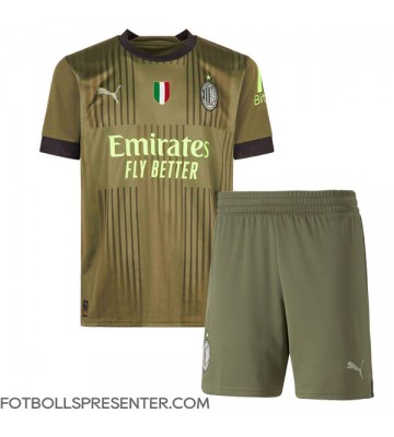 AC Milan Tredje tröja Barn 2022-23 Kortärmad (+ korta byxor)